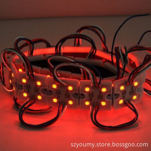 4 LED Module, 5050 SMD RGB Waterproof Lamp, DC 12V
